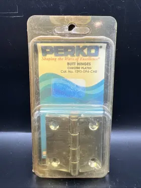 1293-dp4-chr Perko Butt Hinge Chrome Plated Zinc 2 Inch X Nos