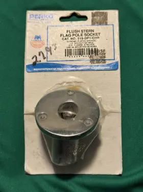 219dp1chr Perko Chrome Plated Bronze 3/4 Inch Socket 2 Od Flange Flag Pole