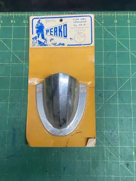 339-sp Perko Vintage Clam Shell Ventilator Fig 339 Sp Chrome Plated Brass. 4 X 3 3/4