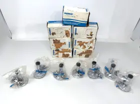 Perko 574-1 Lot Of 7 574 No. 1 Door Stop And Holder Chrome Plated New Old Stock Read