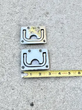 776-1 Perko Flush Lifting Handle Chrome Plt Bronze 3in X 2 1/4in Set