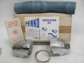 871-2 Perko Classic # 871 -2 Deckhouse Cabin Cowl Scoop Vents Unused Very Nice