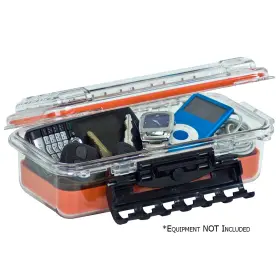 Plano 024099014502 Waterproof Polycarbonate Storage Box 3500 Size Orange/clear 145000 Marine