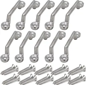 Pmsanzay 792332002158 Stainless Steel 1 Inch Mount Bimini Top Strap Pad Eyefootmans Loop
