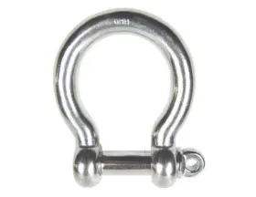 370s-05 Qmh Boat Marine 316 Stainless Steel 3/16 Inch 5mm Screw Pin Bow Shackle