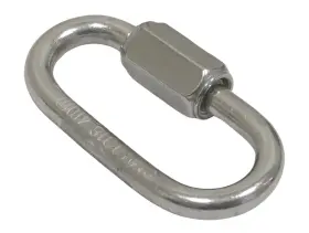 7350s-50 Qmh T316 Marine Grade Stainless Steel 3/16 Inch 5mm Quick Link Carabiner