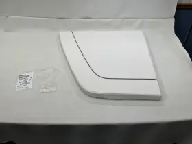729950h.24 Ranger 2660 Front Starboard Deck Pad Cushion White / Grey Trim Boat