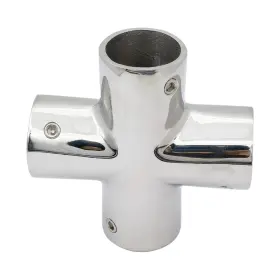 Ca-ryshizi-25mm-1 Ranyuss Marine Grade Heavy Duty Stainless Steel 316 Cast Boat Hand Rail Fitting 4 Way
