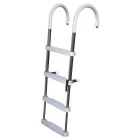 62340-2z8 Rareelectrical 50.5ftft 4 Steps Folding Pontoon Ladder 62340