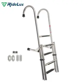 R5096520 Ridelux Portable Stainless Steel 5 Steps Boat Ladders For Marine 3 2 Foldable