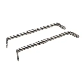 1053007 Rinker Boats Pn Silver 11 Inch Aluminum Boat Windshield Support Brackets Pair
