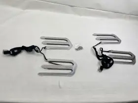 7881-2893 Roswell Dual Polished Aluminum Wakeboard Tines Set Of 2 Marine Boat