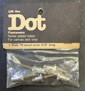 Tsd-4 S & J Products Tsd4 Lift The Dot Fasteners Wood Screws 5/8 Inch Nickel Brass S4.4