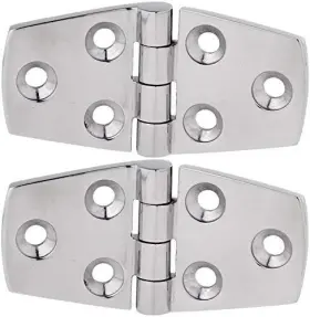 Salty Reef Marine Hardware 690277920301 Hatch Hinge Heavy Duty 316 Grade Stainless Steel - 3 Inch X 1.5