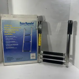 36-166-1028 Sea Bowld 3 Step Telescoping Ladder Over Platform Mount - Free Shipping