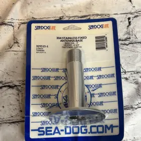 329515-1 Sea-dog 035514329804 Fixed Antenna Base 304 Ss 4-1/4 Inch Height 3 Diameter