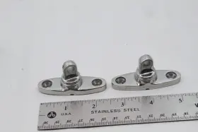 132-2282 Sea-dog Pair Line 2-1/2 Inch Stainless Steel Bimini Swiveling Deck Hinge Mount