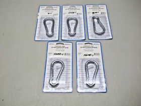 156100-1 Sea-dog Set Of 5 Electro Galvanized Snap Hook