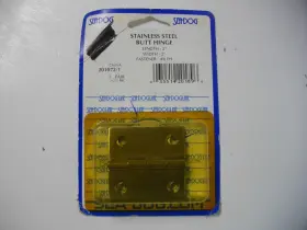 201072-1 Sea-dog Line Stainless Butt Hinge Pack Of 2 Each