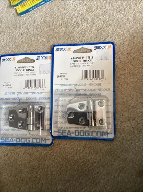 205310-1 Sea-dog 2 Short Side Door Hinge 1-1/2 Inch X 2-3/8 Pair