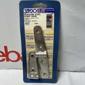 205400-1 Sea-dog New Strap Hinge 5-7/8 Inch Pair Marine Boating W60