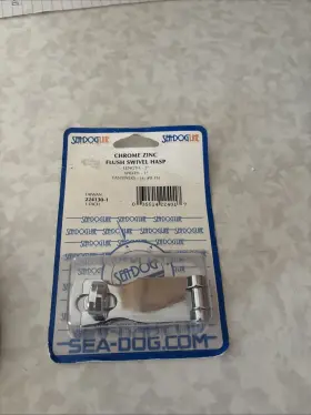 224130-1 Sea-dog Line Chrome Zinc Flush Swivel Hasp Boat Marine
