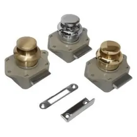 224300-1 Sea Dog Polished Chrome Push Button Rim Latch
