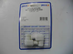 273351-1 Sea-dog Line White Nylon 90 Inside Eye End For 3/4 Inch Tube Pack Of 2 Ea