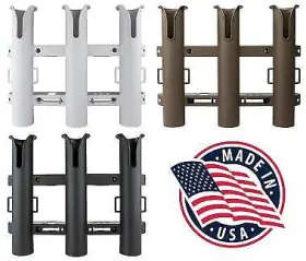 325034-1 Sea-dog Triple Threat Three Pole Rod Flat Dark Earth