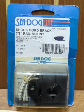 327113-1 Sea-dog A1sd3 Line Shock Cord Bracket 7/8 Inch Rail Mount