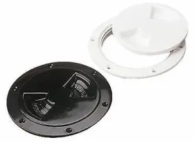 337155-1 Sea-dog Screw-out Deck Plate 5-7/16 Inch Black