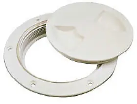 337162 Sea-dog Screw-out Deck Plate With Internal Collar 6-1/2 Inch
