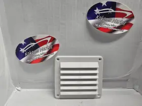 337391-1 Sea-dog Injected Molded Abs Louvered Vent White 5 1/2 Inch