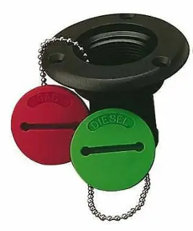 357014-1 Sea-dog Hose Deck Fill With Slotted Cap Waste