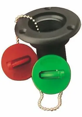 357031-1 Sea-dog Hose Deck Fill With Keyless Cap Diesel- Green