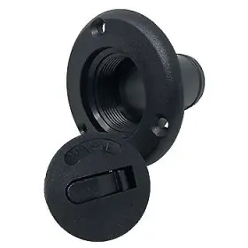 357034-1 Sea-dog Hose Deck Fill With Keyless Cap Waste- Black