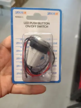 403065-1 Sea-dog Aluminum Nylon Led Push Button On/off Switch With Boot