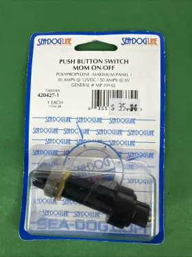 420427-1 Sea-dog Polypropylene Momentary Push Button Switch On/off