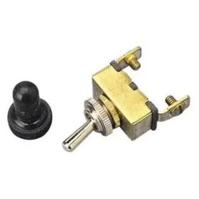 420465-1 Sea Dog - 12 V Dc 15 A On/off Brass Spst Toggle Switch With 2 Blades