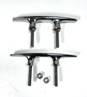 041656 Sea Dog Line Stainless Steel Stud Mount Boat Cleat 6ftft - 2 Pack
