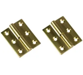 204511-1 Sea Dog Line 1-1/2 Inch X Brass Right Side Take-apart H Butt Hinge 2