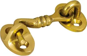 222056-1 Sea Dog Line Boat Marine Brass 2-1/2 X 1-3/4 Decorative Door Hook