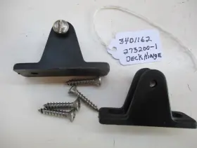 081200-1 Sea-dog Line 273200-1 Black Nylon Large Deck Hinge Pkt2 And Ss Pad Eyes Pkt4