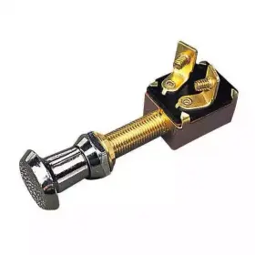 420390-1 Sea-dog Line Brass 2 Position On-off Push-pull Switch 1 Inch Seadog