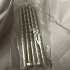 00196 Seachoice 3/8 Inch X 6 Lag Screw Ss 5-pk #00196