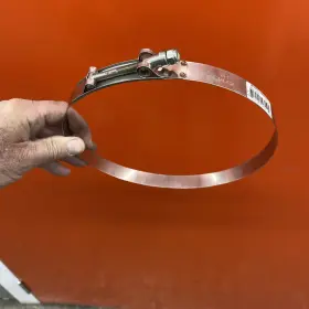 23459 Seachoice Heavy-duty 300 Stainless Steel T-bolt Clamp Sae 228 3/4x9 Inch Diam