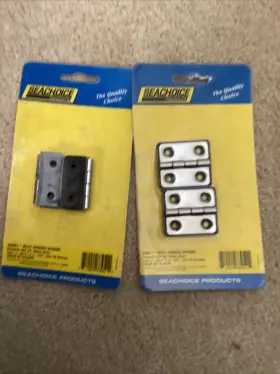 33951 Seachoice 2 Butt Hinge Stainless Pair 1-5/16x1-1/2 Marine Boat Hardware