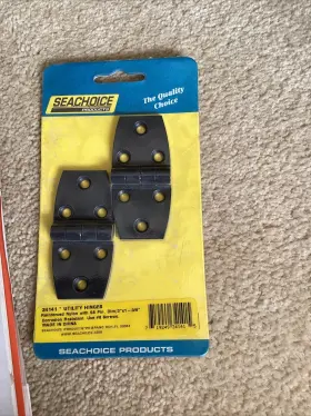 34141 Seachoice Utility Hinge Nylon Black Pair Marine Boat Rv Deck Hardware