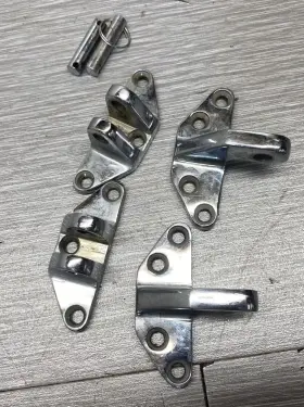 35101 Seachoice Hatch Hinge Chrome Brass Marine Boat Hardware Pair Hinges