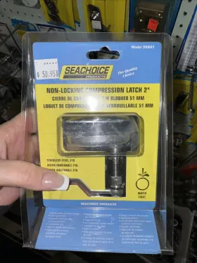 35641 Seachoice 316 Stainless Steel 2 Inch Round Non-locking Grand Compresssion Latch
